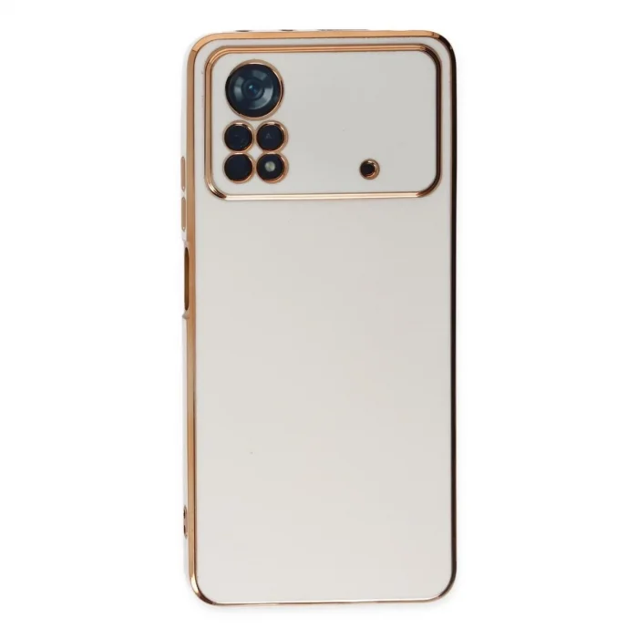 Xiaomi Poco X4 Pro 5g Kılıf Volet Silikon - Beyaz