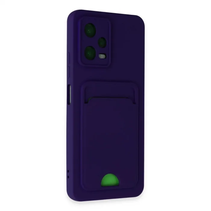 Xiaomi Poco X5 5g Kılıf Kelvin Kartvizitli Silikon - Derin Mor