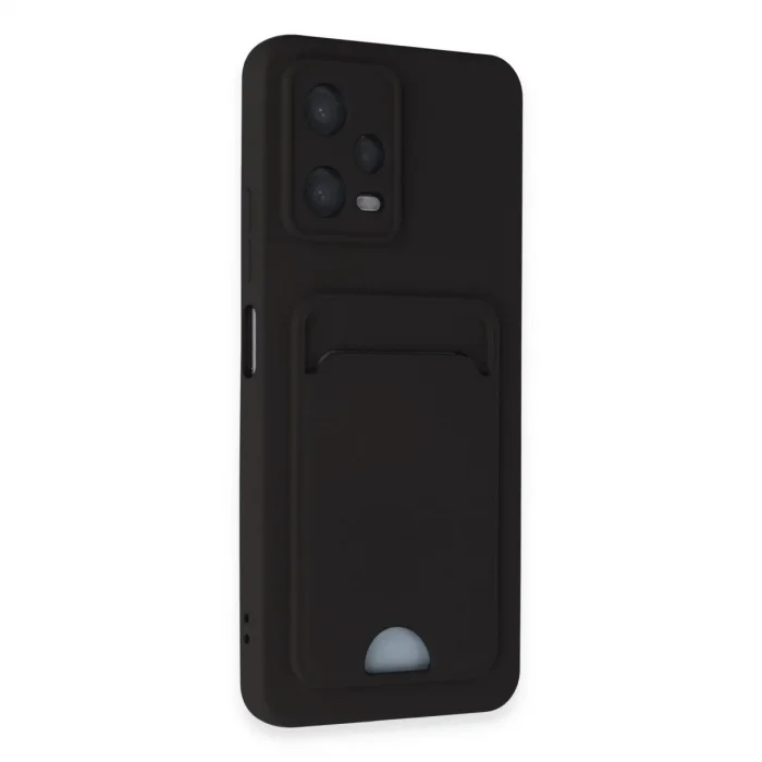Xiaomi Poco X5 5g Kılıf Kelvin Kartvizitli Silikon - Siyah