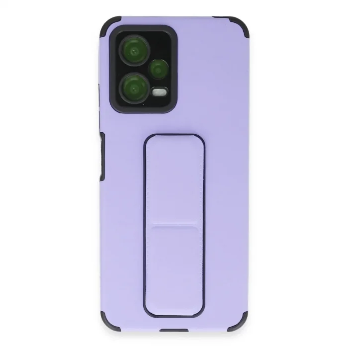 Xiaomi Poco X5 5g Kılıf Mega Standlı Silikon - Lila