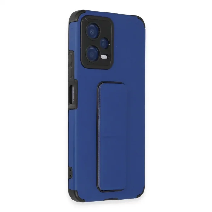 Xiaomi Poco X5 5g Kılıf Mega Standlı Silikon - Mavi