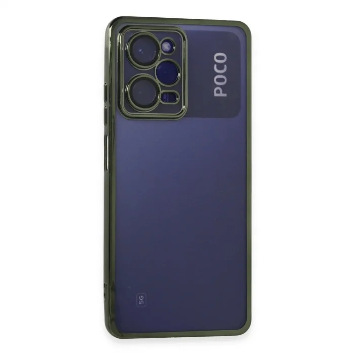 Xiaomi Poco X5 Pro 5g Kılıf Razer Lensli Silikon - Yeşil