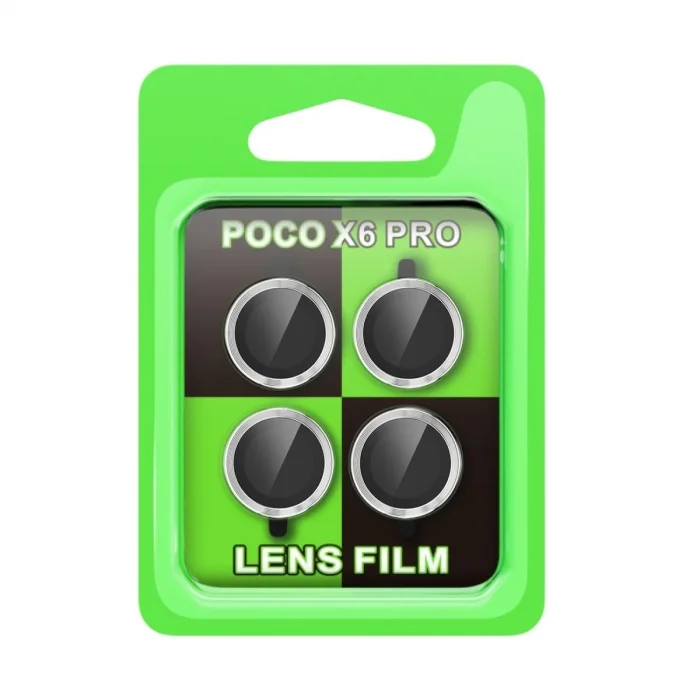 Xiaomi Poco X6 Pro Raze Metal Kamera Lens - Gümüş