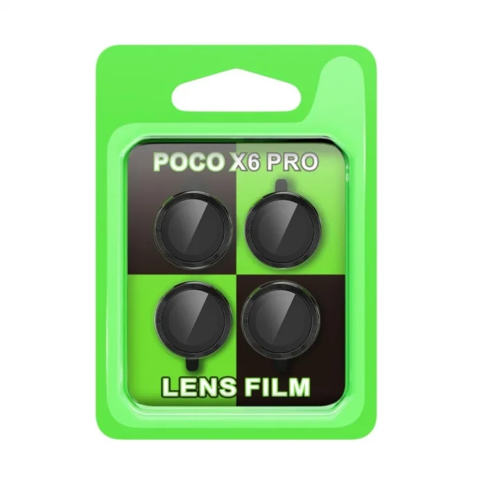 Xiaomi Poco X6 Pro Raze Metal Kamera Lens - Siyah