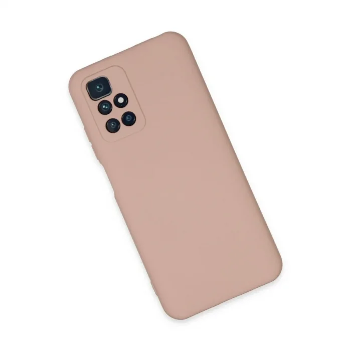 Xiaomi Redmi 10 2022 Kılıf Nano İçi Kadife Silikon - Pudra