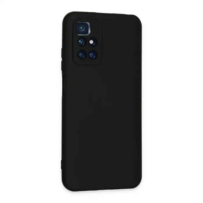 Xiaomi Redmi 10 2022 Kılıf Nano İçi Kadife Silikon - Siyah