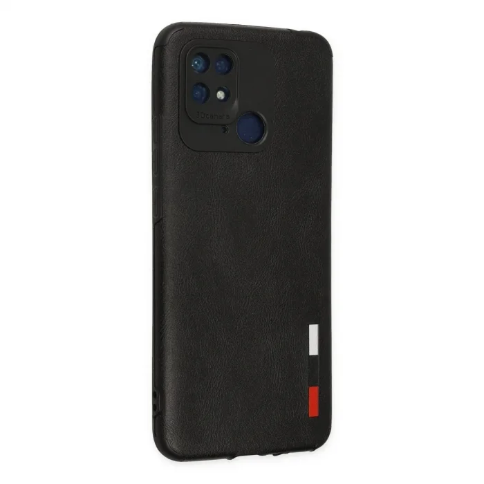 Xiaomi Redmi 10c Kılıf Loop Deri Silikon - Siyah
