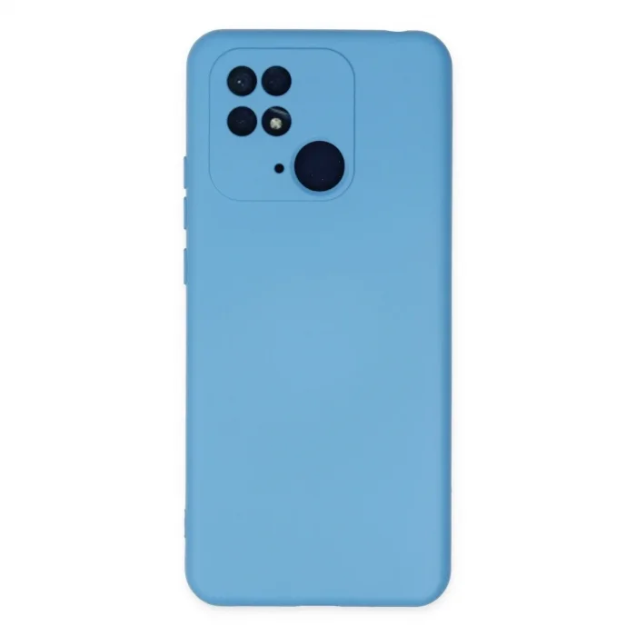 Xiaomi Redmi 10c Kılıf Nano İçi Kadife Silikon - Mavi
