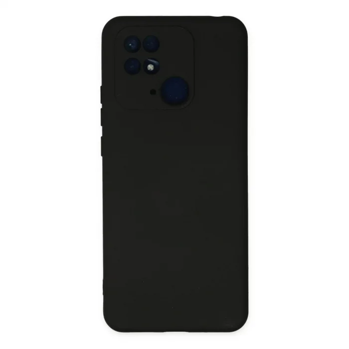 Xiaomi Redmi 10c Kılıf Nano İçi Kadife Silikon - Siyah