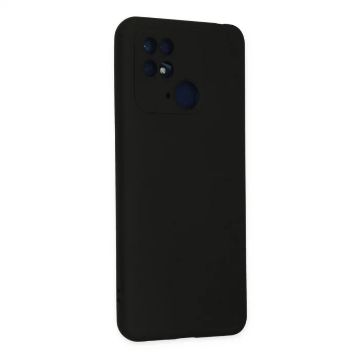 Xiaomi Redmi 10c Kılıf Nano İçi Kadife Silikon - Siyah