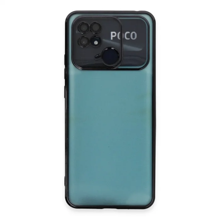 Xiaomi Redmi 10c Kılıf Razer Lensli Silikon - Siyah
