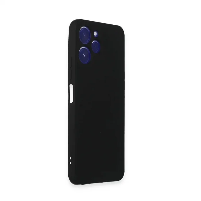 Xiaomi Redmi 12 Kılıf Nano İçi Kadife Silikon - Siyah