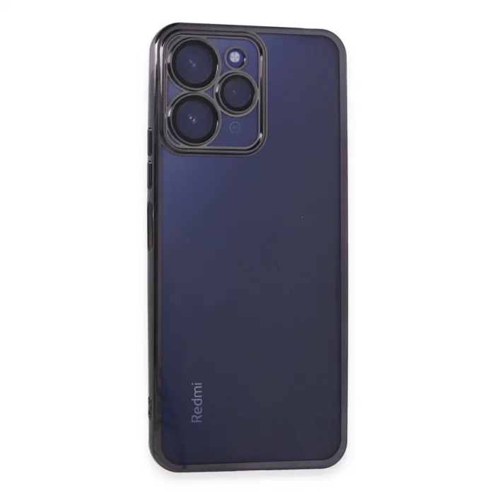 Xiaomi Redmi 12 Kılıf Razer Lensli Silikon - Mor