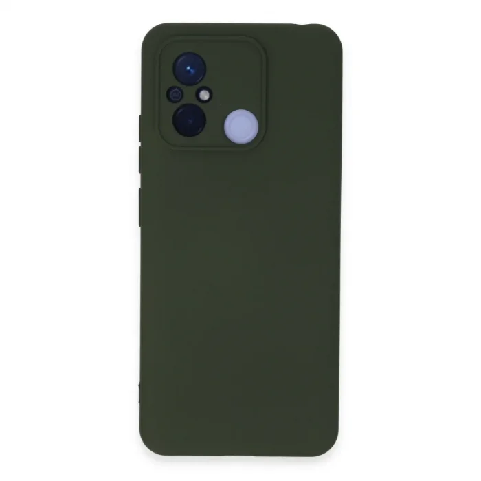 Xiaomi Redmi 12c Kılıf Nano İçi Kadife Silikon - Koyu Yeşil