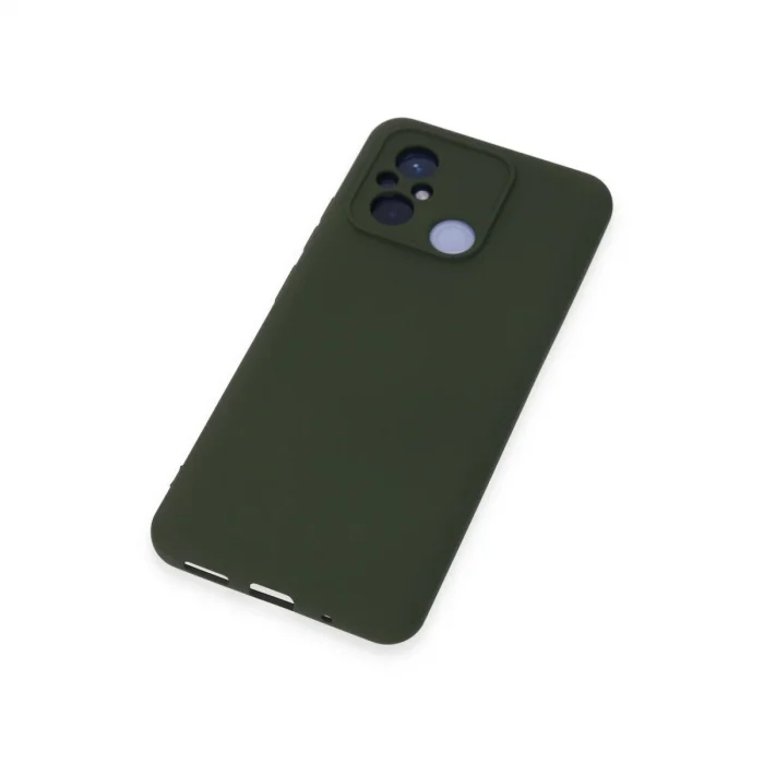 Xiaomi Redmi 12c Kılıf Nano İçi Kadife Silikon - Koyu Yeşil