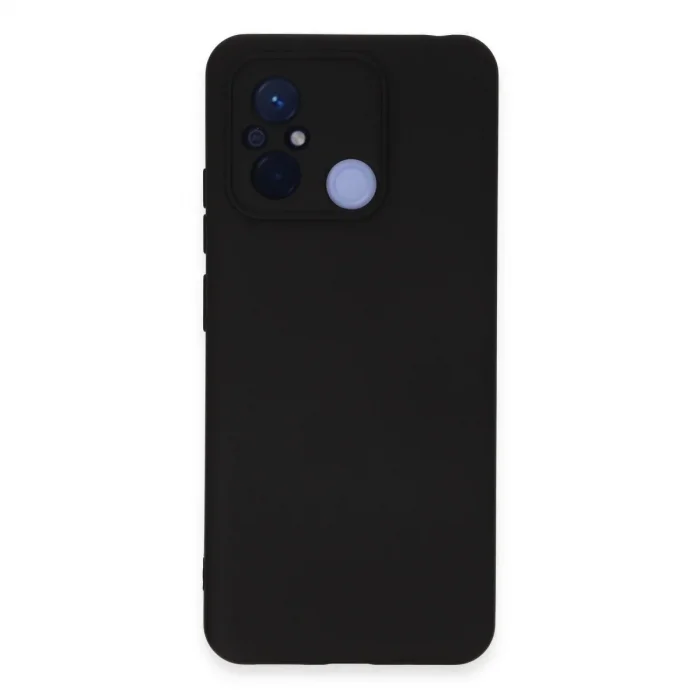 Xiaomi Redmi 12c Kılıf Nano İçi Kadife Silikon - Siyah