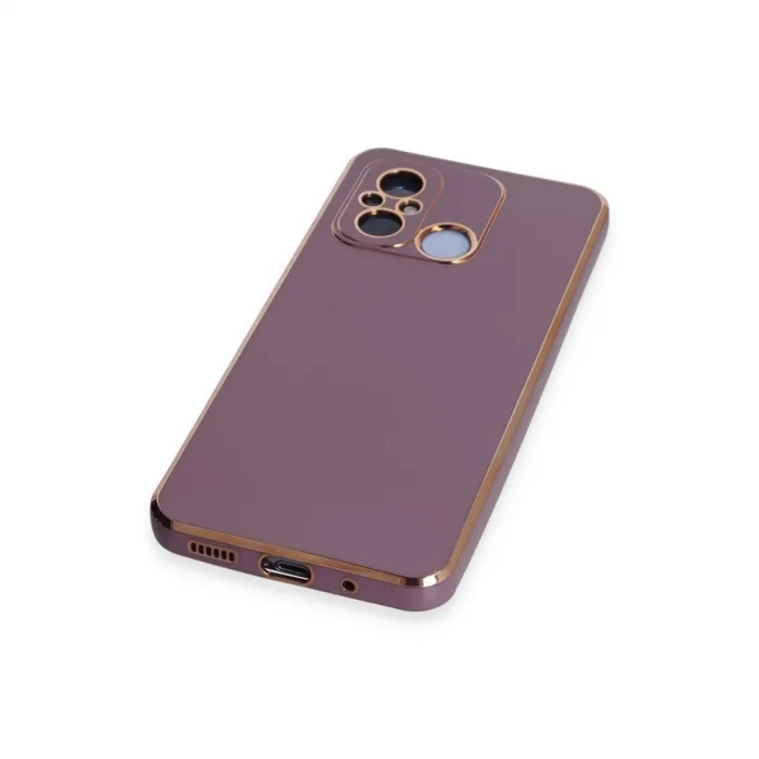 Xiaomi Redmi 12c Kılıf Volet Silikon - Mor