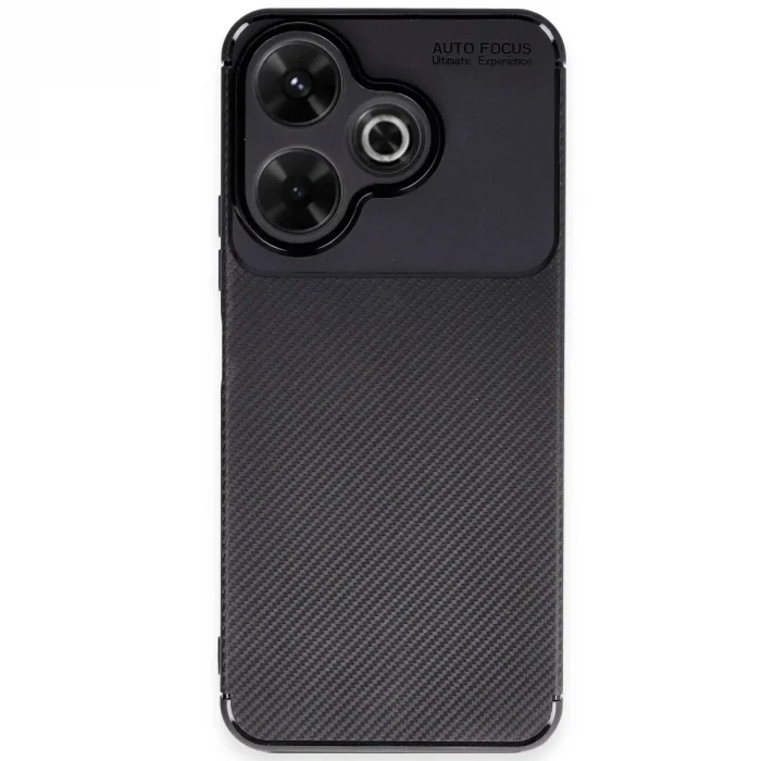 Xiaomi Redmi 13 4g Kılıf Auto Focus Karbon Kapak - Siyah