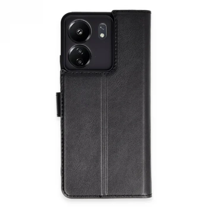 Xiaomi Redmi 13c Kılıf Trend S Plus Kapaklı Kılıf - Siyah