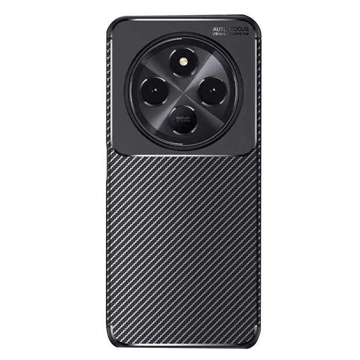 Xiaomi Redmi 14c Kılıf Auto Focus Karbon Kapak - Siyah