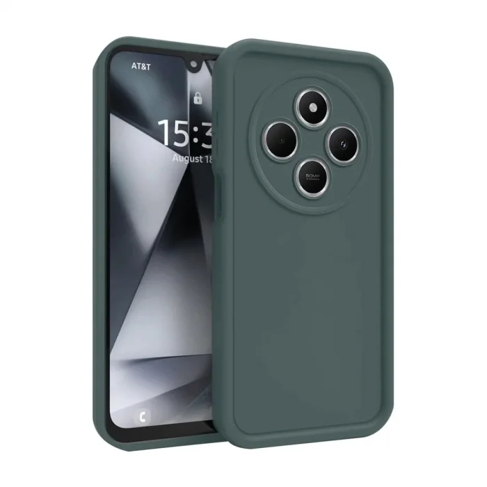 Xiaomi Redmi 14c Kılıf Viera Silikon - Koyu Yeşil