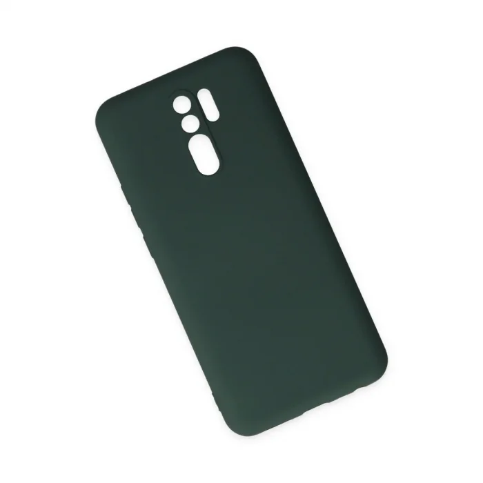 Xiaomi Redmi 9 Kılıf Nano İçi Kadife Silikon - Koyu Yeşil