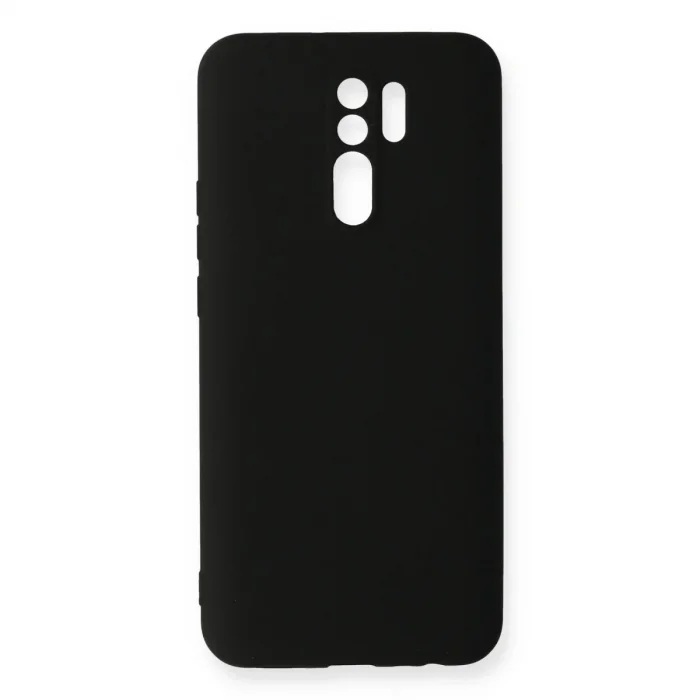 Xiaomi Redmi 9 Kılıf Nano İçi Kadife Silikon - Siyah