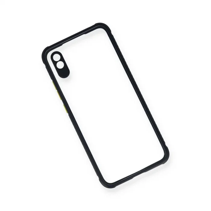 Xiaomi Redmi 9a Kılıf Miami Şeffaf Silikon - Lacivert