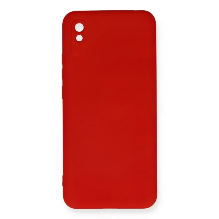 Xiaomi Redmi 9a Kılıf Nano İçi Kadife Silikon - Kırmızı