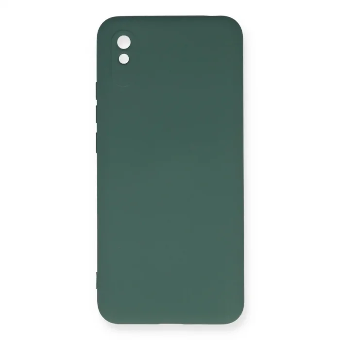 Xiaomi Redmi 9a Kılıf Nano İçi Kadife Silikon - Koyu Yeşil