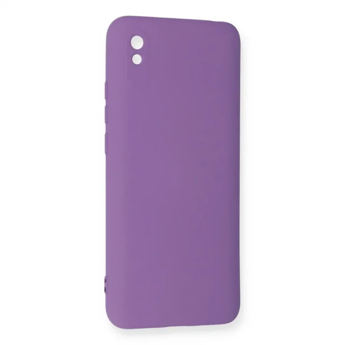 Xiaomi Redmi 9a Kılıf Nano İçi Kadife Silikon - Mor
