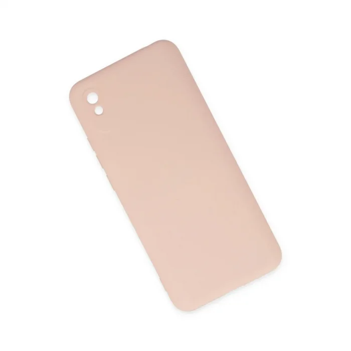Xiaomi Redmi 9a Kılıf Nano İçi Kadife Silikon - Pudra