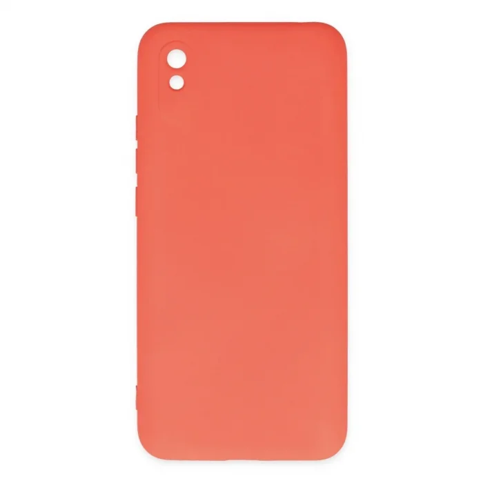 Xiaomi Redmi 9a Kılıf Nano İçi Kadife Silikon - Turuncu