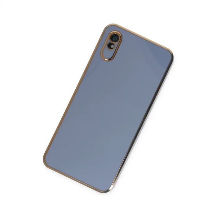 Xiaomi Redmi 9a Kılıf Volet Silikon - Mavi