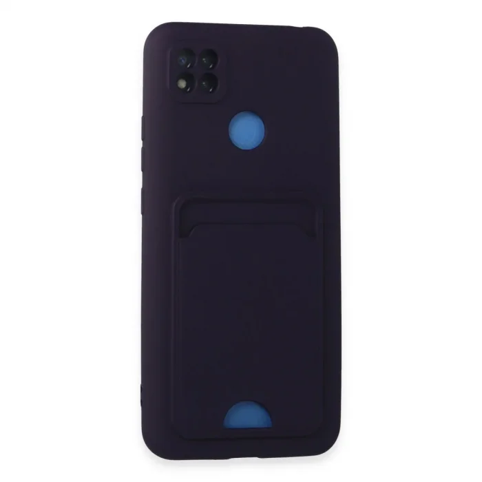 Xiaomi Redmi 9c Kılıf Kelvin Kartvizitli Silikon - Derin Mor