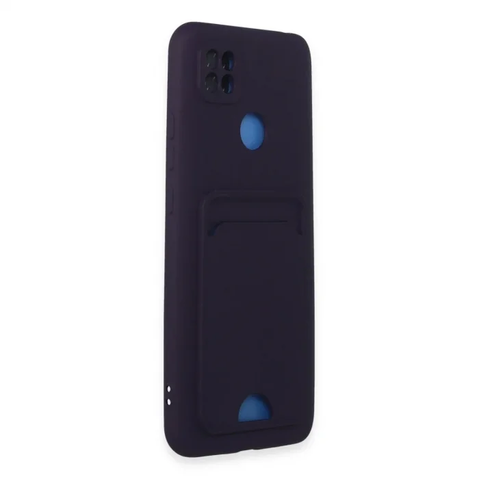 Xiaomi Redmi 9c Kılıf Kelvin Kartvizitli Silikon - Derin Mor