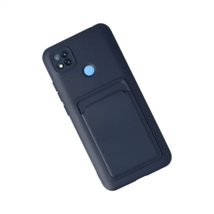 Xiaomi Redmi 9c Kılıf Kelvin Kartvizitli Silikon - Lacivert