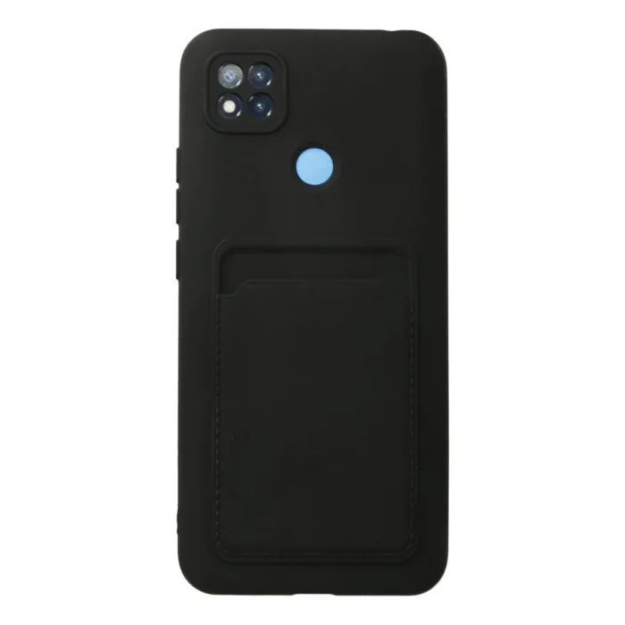 Xiaomi Redmi 9c Kılıf Kelvin Kartvizitli Silikon - Siyah