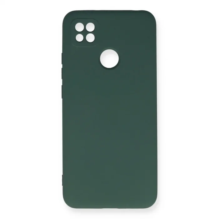 Xiaomi Redmi 9c Kılıf Nano İçi Kadife Silikon - Koyu Yeşil