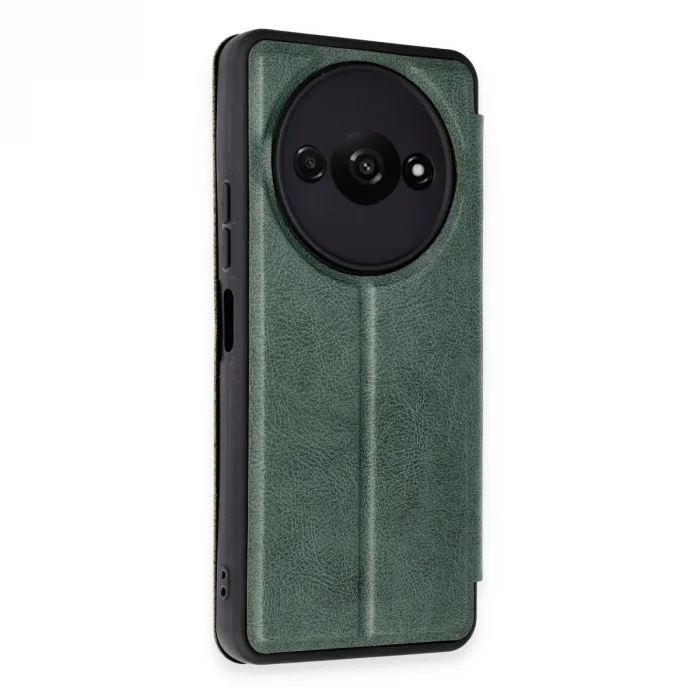 Xiaomi Redmi A3 4g Kılıf Flip Cover - Koyu Yeşil