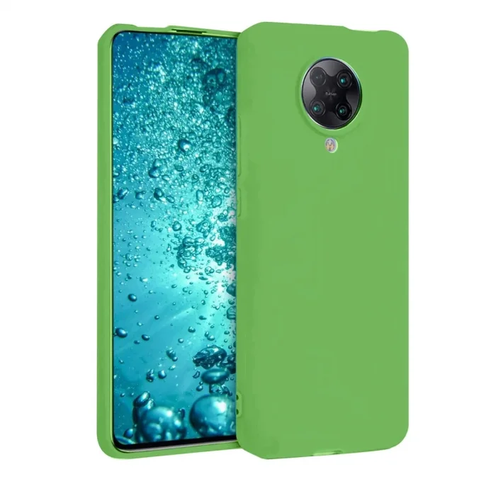 Xiaomi Redmi K30 Pro Kılıf Nano İçi Kadife Silikon - Yeşil