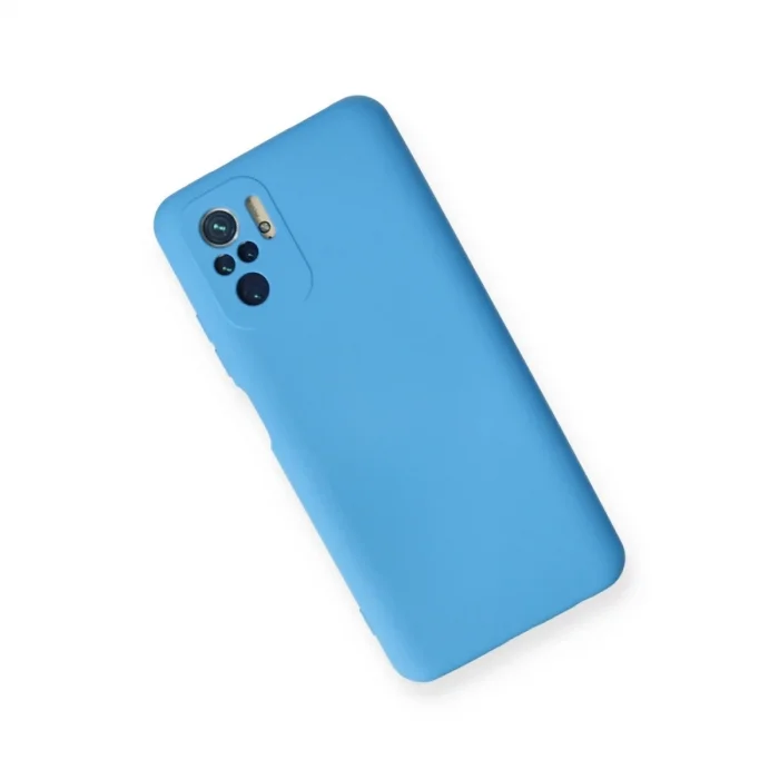 Xiaomi Redmi Note 10 Kılıf Nano İçi Kadife Silikon - Mavi