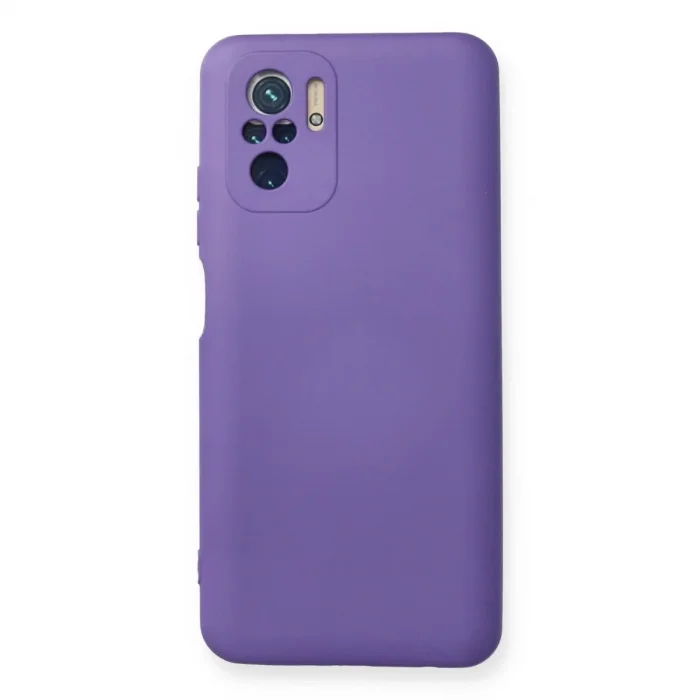 Xiaomi Redmi Note 10 Kılıf Nano İçi Kadife Silikon - Mor