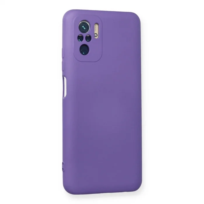 Xiaomi Redmi Note 10 Kılıf Nano İçi Kadife Silikon - Mor