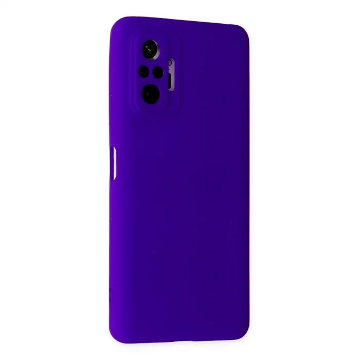 Xiaomi Redmi Note 10 Pro Kılıf Nano İçi Kadife Silikon - Mor