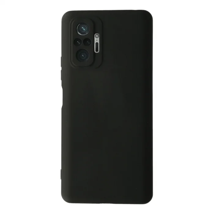Xiaomi Redmi Note 10 Pro Kılıf Nano İçi Kadife Silikon - Siyah