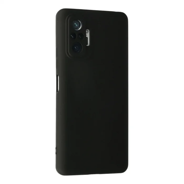 Xiaomi Redmi Note 10 Pro Kılıf Nano İçi Kadife Silikon - Siyah