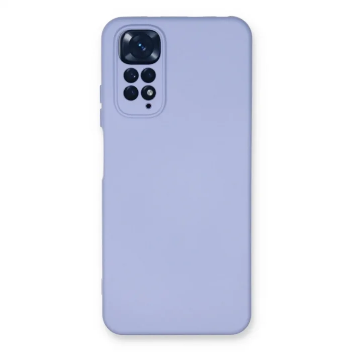 Xiaomi Redmi Note 11 Kılıf Nano İçi Kadife Silikon - Lila