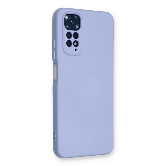 Xiaomi Redmi Note 11 Kılıf Nano İçi Kadife Silikon - Lila