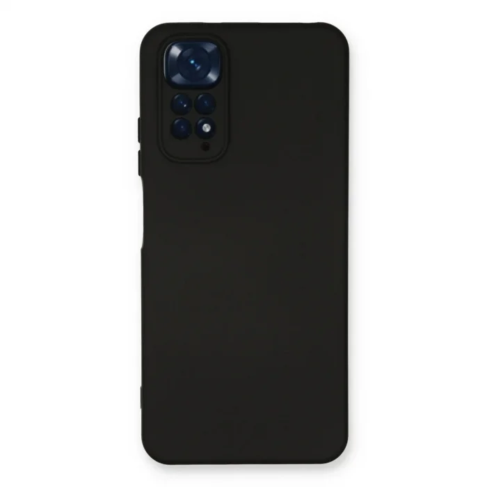 Xiaomi Redmi Note 11 Kılıf Nano İçi Kadife Silikon - Siyah
